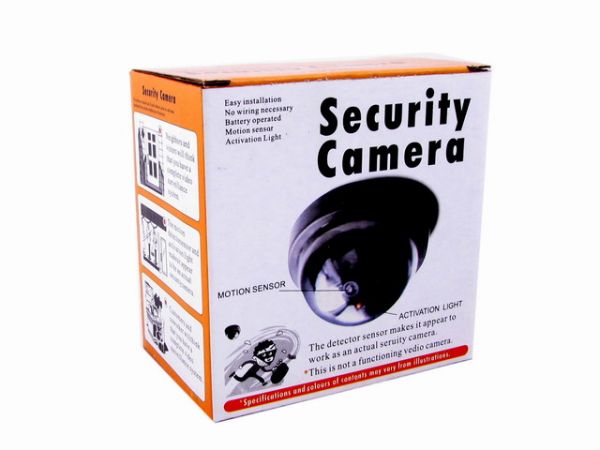 Dummy Security Camera, Ø 12cm, Black